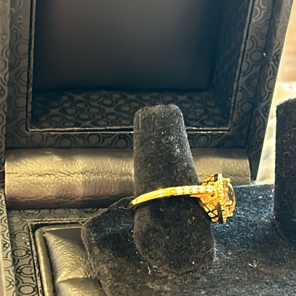 LaFonn Rare Horizontal Oval Lemon Quartz Ring-sz 7 Boutique - Picture 6 of 11